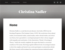 Tablet Screenshot of christinanadler.com